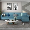 Costway Modular 4 Seat Convertible Sofa  w/ Reversible Chaise & 2 USB Ports - 2 of 4