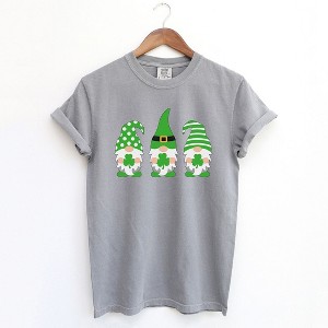 Simply Sage Market Women's Lucky Gnomes Short Sleeve Garment Dyed Tee - 1 of 4