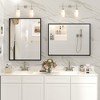 Apmir High-Strength Tempered Glass and Aluminum Alloy Framed French Cleat Mounted Wall Decor Bathroom Vanity Mirror with 5-Year Warranty - 3 of 4