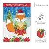 Magnolia Garden Merry Christmas Fox 29 x 42 Polyester Outdoor Hanging Garden Flag - 2 of 2