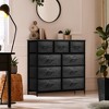 Sorbus Dresser with 9 Drawers - Furniture Storage Chest Tower Unit for Bedroom, Closet, etc - Steel Frame, Wood Top, Fabric Bins - 2 of 4