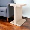 HomeRoots 20" Natural Solid Wood Pedestal End Table - 2 of 4