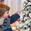 Tangkula 7FTSlim Pencil Tree Hinged Artificial Christmas Tree W/627 Branches Tips - 4 of 4