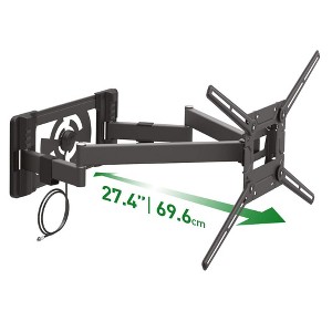 Barkan 40" - 90" Full Motion TV Wall Mount with Integrated HDTV Indoor Antenna - 1 of 2