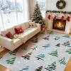 2x6 Runner Rug,Washable Rug for Home Decor,Indoor Non Slip Carpet,Soft Low Pile Christmas Rugs - 3 of 4