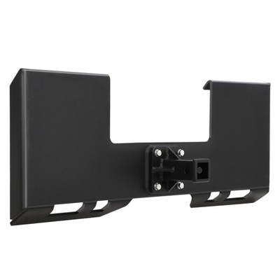 Quick Attach Skid Steer Mount Plate 3/8" Thick 3000LBS Load Steel Adapter Loader, with 2" Removable Trailer Hitch Receiver