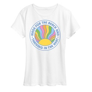 Women's - Instant Message - Made for The Beach & Thriving in the Heat Short Sleeve Graphic T-Shirt - 1 of 4