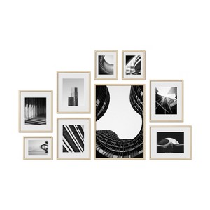 Haus and Hues Hastings Gallery Wall Frame Set with Real Glass and Mat - 1 of 4