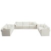 GDFStudio Kelsen Mid-century Modern 3 Piece Chenille Upholstered Sofa Set with Pillows - 2 of 4