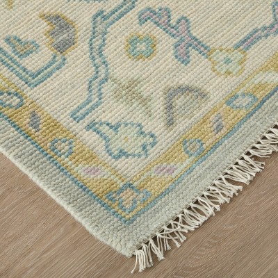 Karina Gray and Gold Hand-Knotted Wool Area Rug