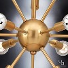Urban Ambiance Luxury Modern Modern Chandelier,  22"H x 14-1/8"W,  Brushed Bronze Finish, UHP2521 - 3 of 4