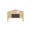 DOMETOUR Headboard Storage Cabinet for Full-size Montessori Floor Bed Natural,Freely collocation - 3 of 4