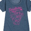 - Mattel - Pink Draculaura Graphic Short Sleeve Fleece Dress - 2 of 4