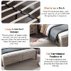 SinCiDo Farmhouse Full Size Bed Frame w/Storage Bookcase Headboard & Charging Station, Wood Platform Bed w/Wood Slat Support - 4 of 4