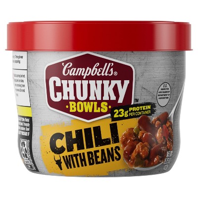 Campbell&#39;s Chunky Chili with Beans Microwaveable Bowl - 15.25oz