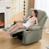 Electric Power Recliners with Massage and Heat Adjustable Armchair with Cup Stand, Ideal for Living Room, Office, Bedroom, Light Grey - 4 of 4