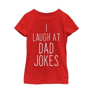 Girl's Lost Gods Father's Day Laugh At Dad Jokes T-Shirt - 1 of 4
