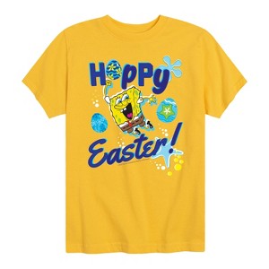 Boys' - SpongeBob Squarepants - Hoppy Easter Short Sleeve Graphic T-Shirt - 1 of 4