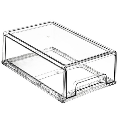 Sorbus Clear Stackable Pull Out Fridge Drawers (2 Pack | Medium) : Target