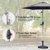 XINGHANZHENXUAN 7.5FT Patio Umbrella with Push Button Tilt and Crank, Umbrella with 6 Sturdy Ribs - 4 of 4