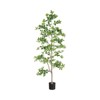 TROPOW Artificial Schefflera Tree, Deco Large Artificial Plant in Pot, Room Decking Plant Realistic Schefflera Tree in Pot for Living Room - 4 of 4
