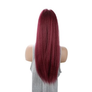 Unique Bargains Women's Fluffy Afro Long Hair Hair Extensions High Temperature Fiber 22IN 1 Pc - 1 of 4