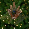 Northlight Peacock Feather Christmas Clip-On Ornament - 6" - Brown, White and Green - image 2 of 4