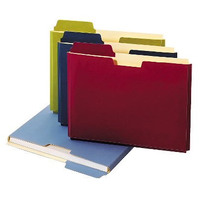 Globe-Weis Expanding File Folder Pocket Letter - 11 Point Stock Assorted 10/Pack