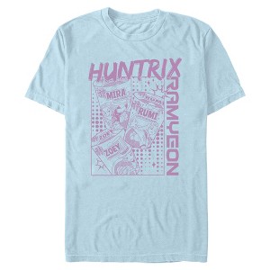 Mens KPop Demon Hunters Zoey Mira and Rumi Ramyeon T Shirt - 1 of 4