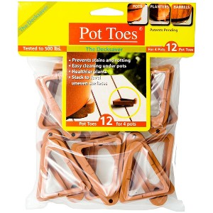 Bosmere Pot Toes 12 Pack Terra Cotta - 1 of 2