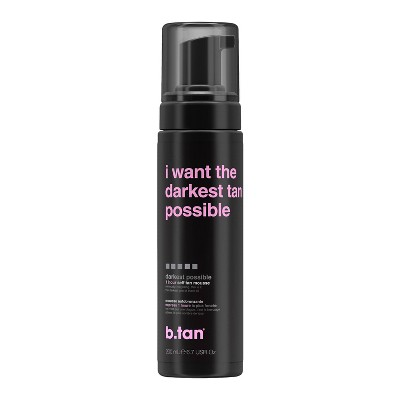 b.tan I Want The Darkest Tan Possible Self Tan Mousse - 6.7 fl oz