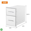 Outdoor Kitchen Drawers w/ Paper Towel Holder 13" W x 20.5" H x 23" D/16" W x 21" H x 23" D Triple BBQ - 3 of 4