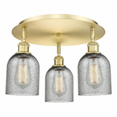 Caledonia - 3 Light Flush Mount In Industrial Style-9.5 Inches Tall and 16.75 Inches Wide