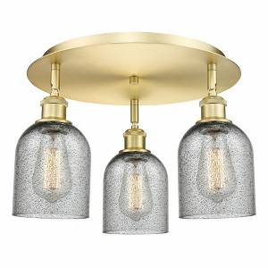 Caledonia - 3 Light Flush Mount In Industrial Style-9.5 Inches Tall and 16.75 Inches Wide - 1 of 1