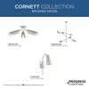 Progress Lighting, Cornett Collection, 6-Light Chandelier, Brushed Nickel, Metal Reflector Shades - 3 of 4