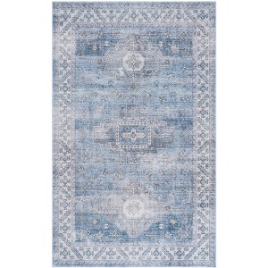 Arizona ARZ242 Machine Made Loomed Area Rug - Blue/Light Blue - 6'-0" x 9'-0" - Safavieh - 1 of 4