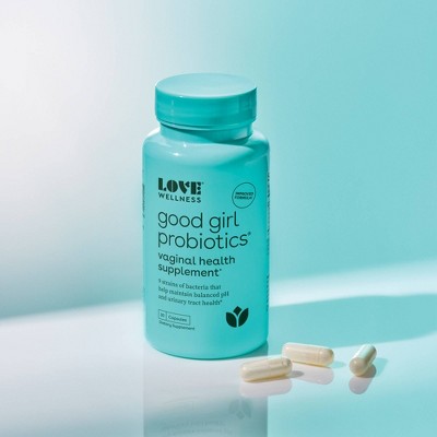 Love Wellness Good Girl Probiotics for Vaginal &#38; Urinary Tract Health - 30ct