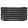 vidaXL Garden Planter Powder-coated Steel 31.5"x31.5"x14.2" Anthracite - 3 of 4