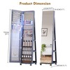 Vlsrka 360° Rotating LED Jewelry Armoire with Lock, Full Length Mirror, Large Floor Standing Organizer with Shelves - 2 of 4