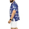 LA LEELA Mens Hawaiian Shirts Short Sleeve Button Down Shirt Men's Hawaii Shirts Vacation Casual Beach Shirts for Men Funny - image 2 of 4