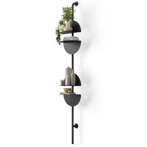 Umbra Set of 4 Solis Adjustable Shelves Black - image 1 of 4