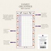 2026 Square Wall Calendar, Floral Family Organizer, 16-Month Home Organizers Theme with Reminder Stickers (12x12 In) - 4 of 4