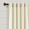 Lush Decor Farmhouse Vintage Stripe Yarn Dyed Cotton Back Tab & Rod Pocket Window Curtain Panel Set - 2 of 4
