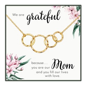 HOPE LOVE SHINE Mother of Three Necklace – Gift from Sons or Daughters, Mom of Three Necklace Gold Silver - 1 of 1