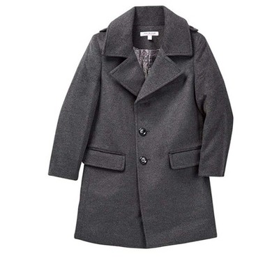 Isaac Mizrahi Boy's CT1013 Single Breasted Wool Overcoat