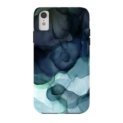 Utart Night Blue Flowing Art Tough iPhone XR Case - Society6