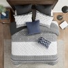PAGED 3 Piece Comforter Set Cotton Bedding Set with Chenille Tufting, Bedding Comforter Sets with Shams - 2 of 4