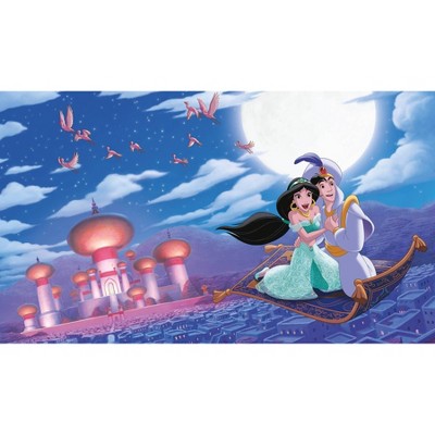 6'x10.5' XL Aladdin 'A Whole New World' Chair Rail Prepasted Mural Ultra Strippable - RoomMates