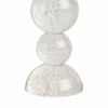 Glass & Crystal Candle Holder with Bubble Design - Modern Glam Decorative Pillar & Taper Holder for Home, Office, Bedroom, Living Room - 3 of 4