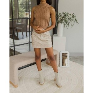 Women's Hard To Get Pleather Mini Skirt - Everleigh - 1 of 4